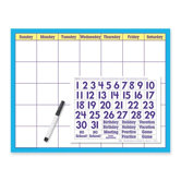 Reusable Calendar Kit, w/ Cling Numerals Wipe Off, 17"x22", 2013