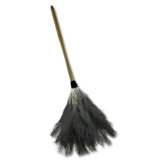 16" Handle Professional Ostrich Feather Duster in Gray