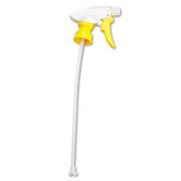 8" Chemical-Resistant Trigger Sprayer in White and Yellow
