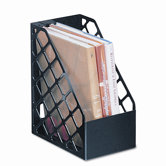Plastic Large Magazine File, 6-1/4 x 9-1/2 x 11-3/4, Black