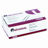 Nonskid Paper Clips, Wire, No. 1, Silver, 100/Box