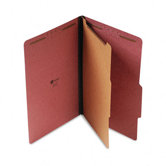 Pressboard Classification Folder, Legal, Four-Section, 10/Box