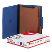 Pressboard Classification Folders, Letter, Six-Section, 10/Box
