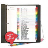 Table Of Contents Dividers, 31/Set