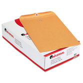 Kraft Clasp Envelope, 100/Box