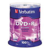 Spindle Dvd+R Discs, 4.7Gb, 16X, Spindle, 100/Pack
