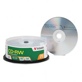 Spindle Cd-Rw Discs, 700Mb/80Min, 4X, Spindle, 25/Pack