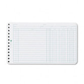 Extra Sheets For Six-Ring Ledger Binder, 100/Pack
