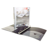 Flexible Poly Round Ring View Binder, 11 X 8-1/2, 1" Capacity