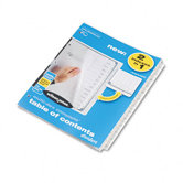 Multidex Index Black and White 12 Month Tabs, Letter, 24 Sets per Box