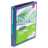 Print-Won't-Stick Flexible Poly Round Ring View Binder, 5/8" Capacity, Blue