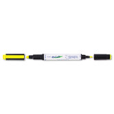 Eco Zebrite Double-Ended Highlighter, Chisel/Fine Point, 12/Pack