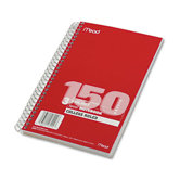 Spiral Bound Notebook, College Rule, 6 X 9-1/2, 3 Subject 150 Sheets/Pad
