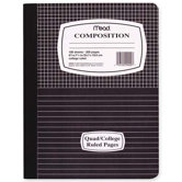 Composition Book, Special Ruled, 100 Sheets, 9-3/4"x7-1/2", Blue/ME
