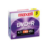 Dvd+R Discs, 4.7Gb, 16X, 5/Pack