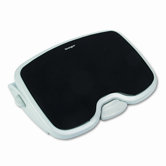 Solemate Plus Adjustable Footrest W/Gel Pad, 3-1/4h to 4-1/4h, Gray/Black