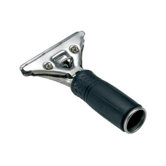 Pro Stainless Steel Squeegee Handle with Black Rubber Grip