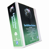 Earthview Round Ring Presentation Binder, 3" Capacity