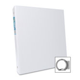Round Ring Binder, 1/2" Cap, 11"x8-1/2", White