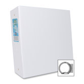 Round Ring Binder, 3" Cap, 11"x8-1/2", White