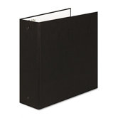 Elements Eco-Friendly Round Ring Binder, 3in Capacity, Black