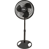 16" Oscillating Stand Fan in Black