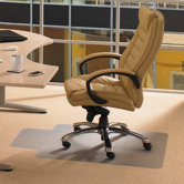 Cleartex Advantagemat Plush Pile Carpet Lipped Edge Chair Mat