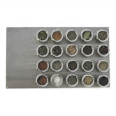 Soho 20-Piece Stainless Steel Container and Large Board Set