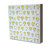 Lotsa Organized Chicks Original Canvas Painting