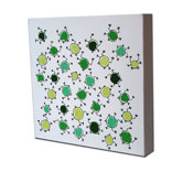 Lotsa Random Frogs Original Canvas Painting