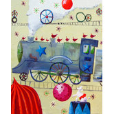 Circus Train Poodle Paper Prints