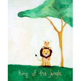 Words of Wisdom King of The Jungle Print