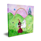 Wit & Whimsy African American Princess Canvas Art