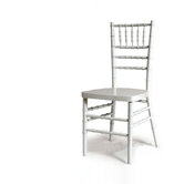 Chiavari Chair in White with Optional Cushion