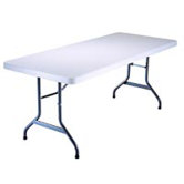 Rectangular Resin Folding Table