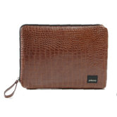 Classic Croc Matte Laptop Sleeve in Brown