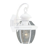 Monterey  Outdoor Wall Lantern in White