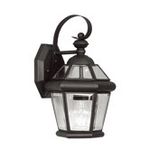 Georgetown Outdoor Wall Lantern in Black