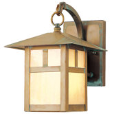 Montclair Mission  Outdoor Wall Lantern in Vintage Brass