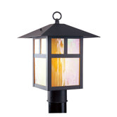 Montclair  Mission Outdoor Post Lantern in Bronze