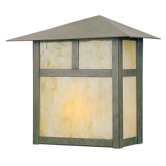 Montclair Mission 11"  Outdoor Wall Lantern in Verde Patina