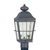 Nantucket  Outdoor Post Lantern in Bronze