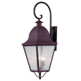 Amwell Four Light Outdoor Wall Lantern in Bronze
