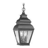 Exeter  Outdoor Hanging Lantern in Black