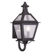 Waldwick Two Light Outdoor Wall Lantern in Bronze