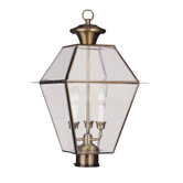 Westover Three Light Outdoor Post Head