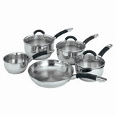 Bistro Stainless Steel Five Piece Cookware Set