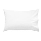 Kensington Plain Dye Pillowcase in White