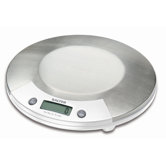 Electronic Kitchen Scale in Stainless with White Accents