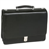I Series Bucktown Leather Briefcase in Black